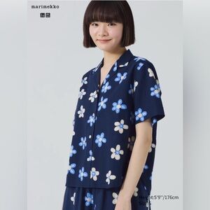 Marimekko Uniqlo collab camp shirt